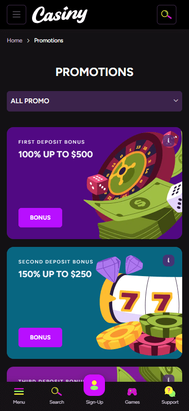 Experience Thrilling Games at Casiny Casino Experience Thrilling Games at Casiny Casino